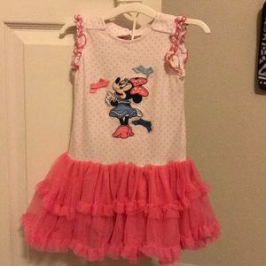 Super fun Minnie Mouse dress with tutu bottom!